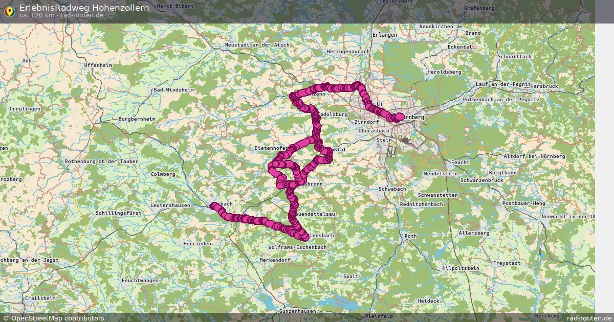 ErlebnisRadweg Hohenzollern – Fernradroute auf Rad-Routen.de