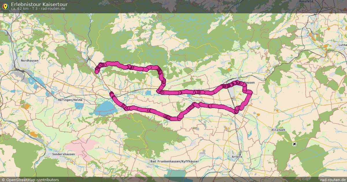 Erlebnistour Kaisertour (T 3) – Fernradroute auf Rad-Routen.de