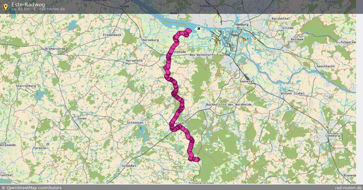 Este-Radweg (E) – Fernradroute auf Rad-Routen.de