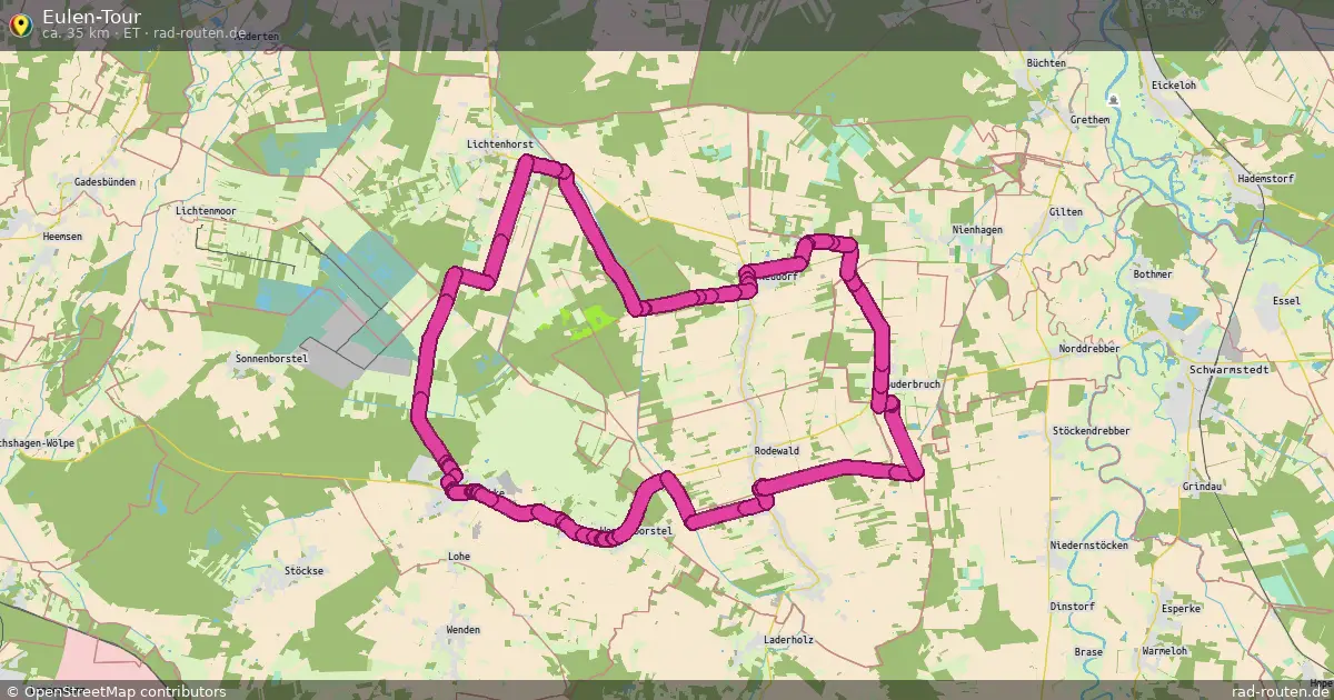 Eulen-Tour (ET) – Fernradroute auf Rad-Routen.de