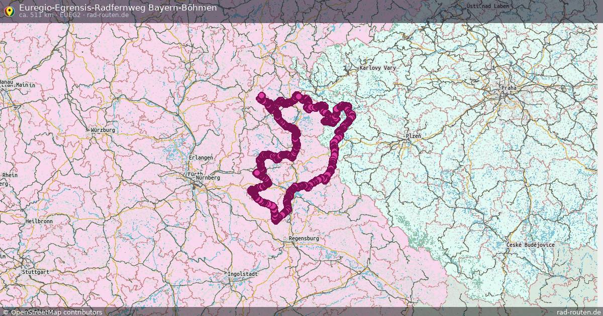 Euregio-Egrensis-Radfernweg Bayern-Böhmen (EUEG2) – Fernradroute auf Rad-Routen.de