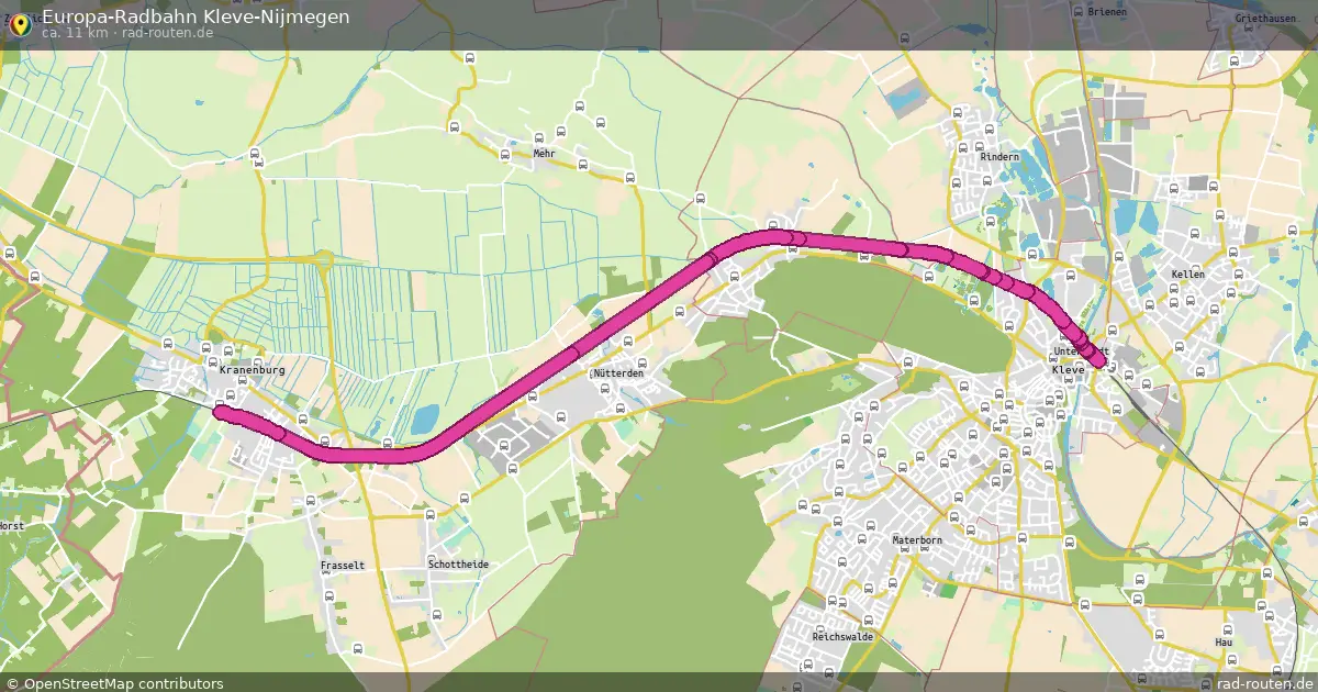 Europa-Radbahn Kleve-Nijmegen