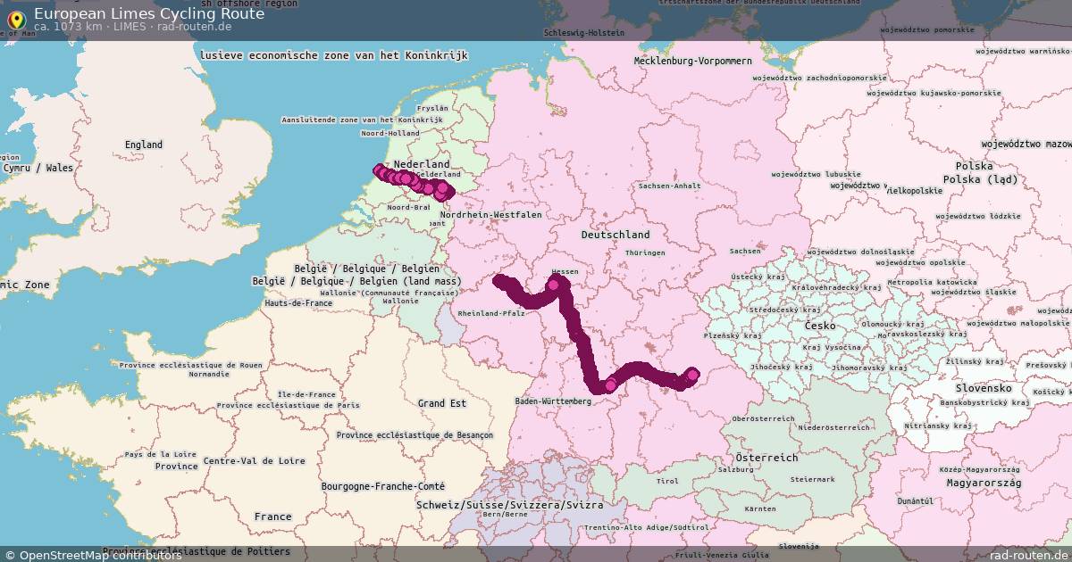 European Limes Cycling Route (Limes) – Fernradroute auf Rad-Routen.de