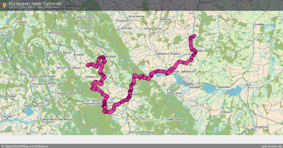 Europejski Szlak Cysterski (ER-8) – Fernradroute auf Rad-Routen.de
