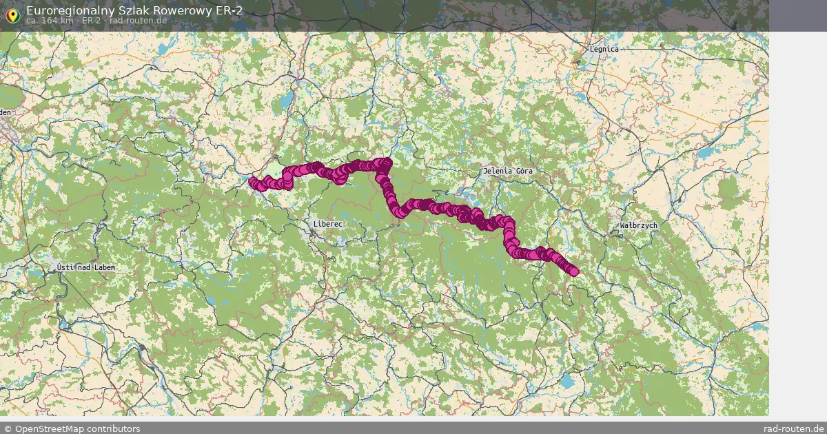 Euroregionalny Szlak Rowerowy ER-2 (ER-2) – Fernradroute auf Rad-Routen.de