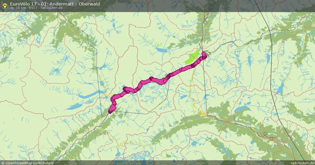 EuroVélo 17 - 01: Andermatt – Oberwald