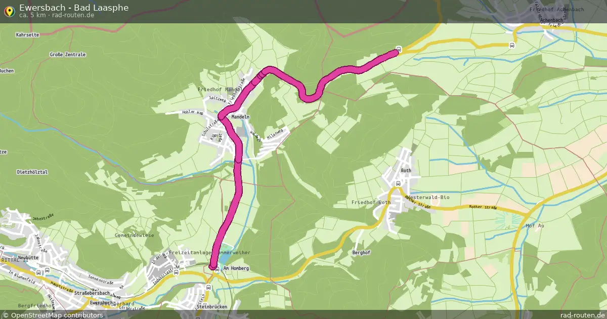 Ewersbach - Bad Laasphe – Fernradroute auf Rad-Routen.de