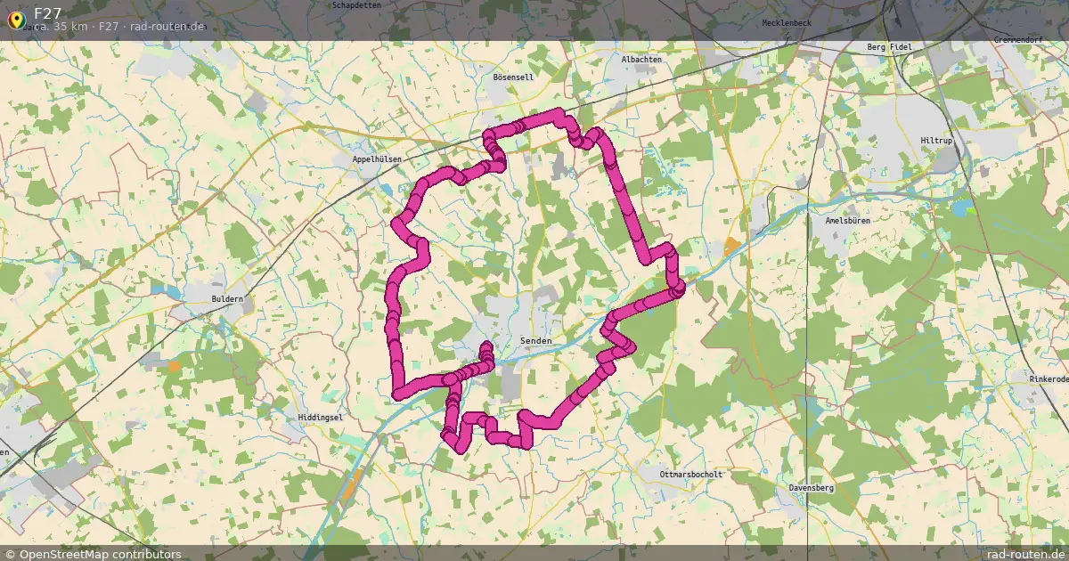Radroute F27 (F27) – Fernradroute auf Rad-Routen.de