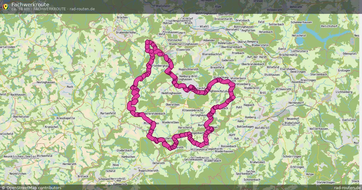 Fachwerkroute (Fachwerkroute) – Fernradroute auf Rad-Routen.de