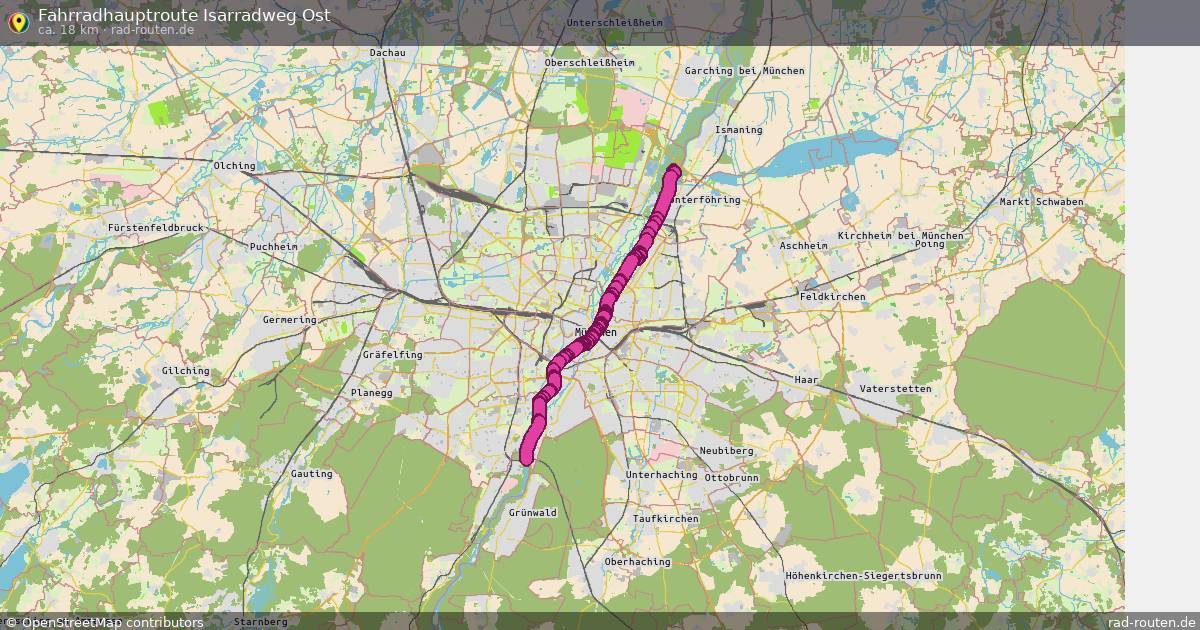 Fahrradhauptroute Isarradweg Ost – Fernradroute auf Rad-Routen.de