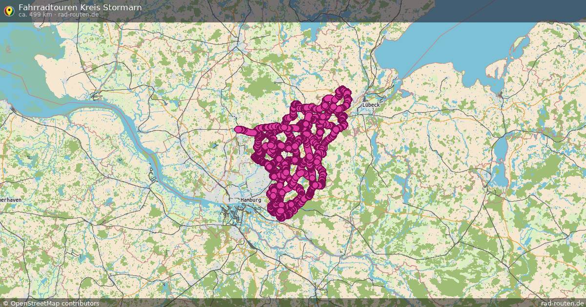 Fahrradtouren Kreis Stormarn – Fernradroute auf Rad-Routen.de