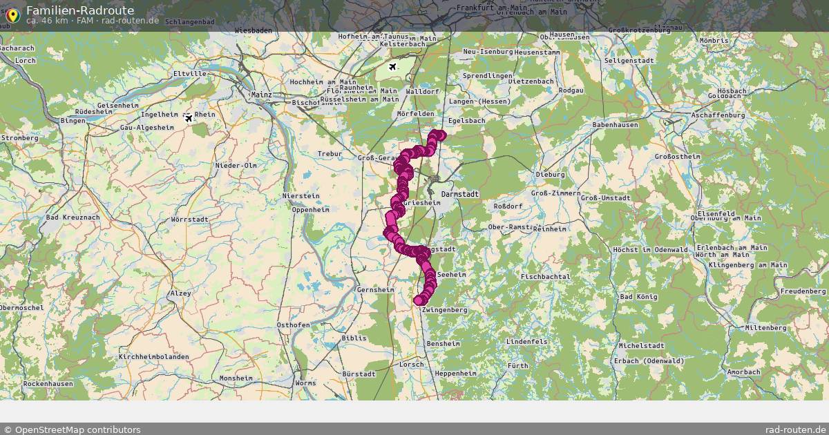 Familien-Radroute (Fam) – Fernradroute auf Rad-Routen.de