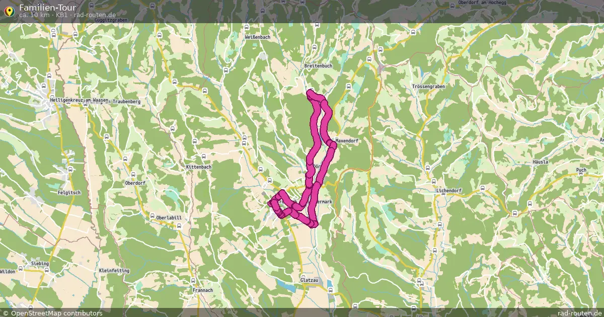 Familien-Tour (KB1) – Fernradroute auf Rad-Routen.de