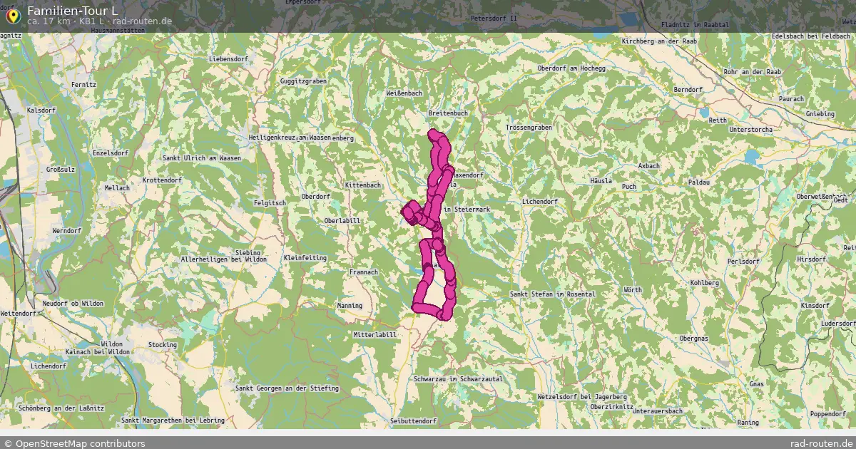 Familien-Tour L (KB1 L) – Fernradroute auf Rad-Routen.de