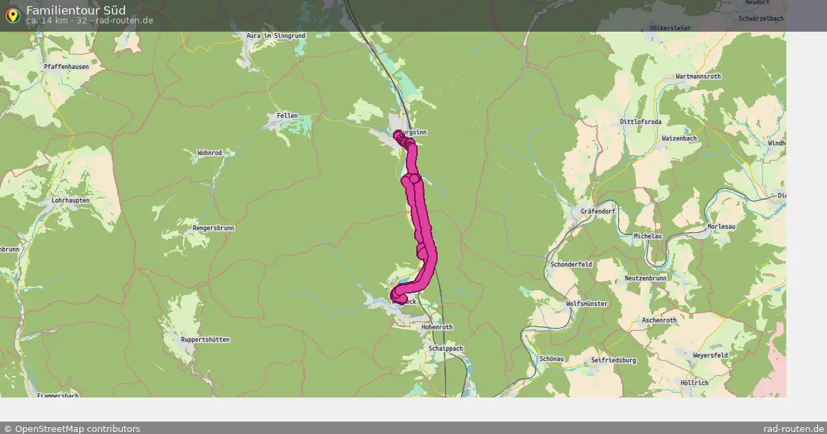 Familientour Süd (32) – Fernradroute auf Rad-Routen.de