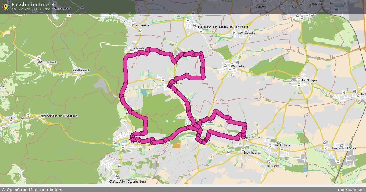 Fassbodentour 3 (Fb3) – Fernradroute auf Rad-Routen.de