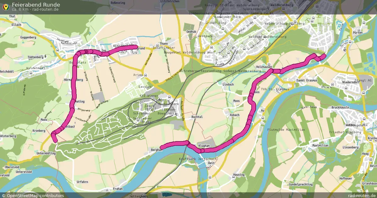 Feierabend Runde – Fernradroute auf Rad-Routen.de