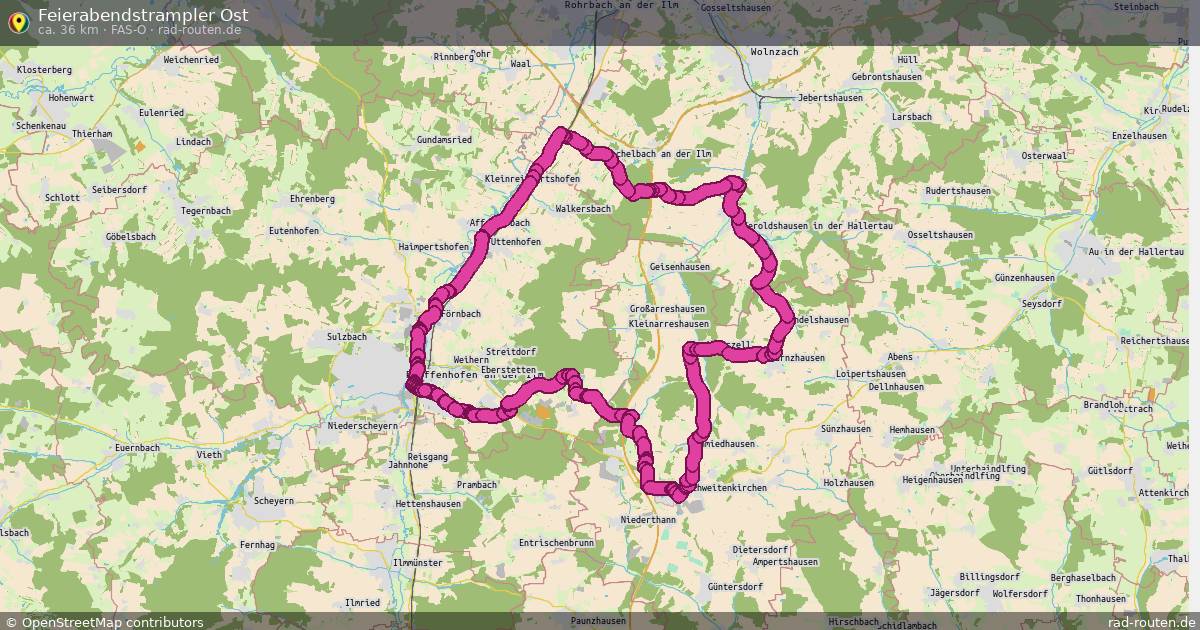 Feierabendstrampler Ost (FAS-O) – Fernradroute auf Rad-Routen.de