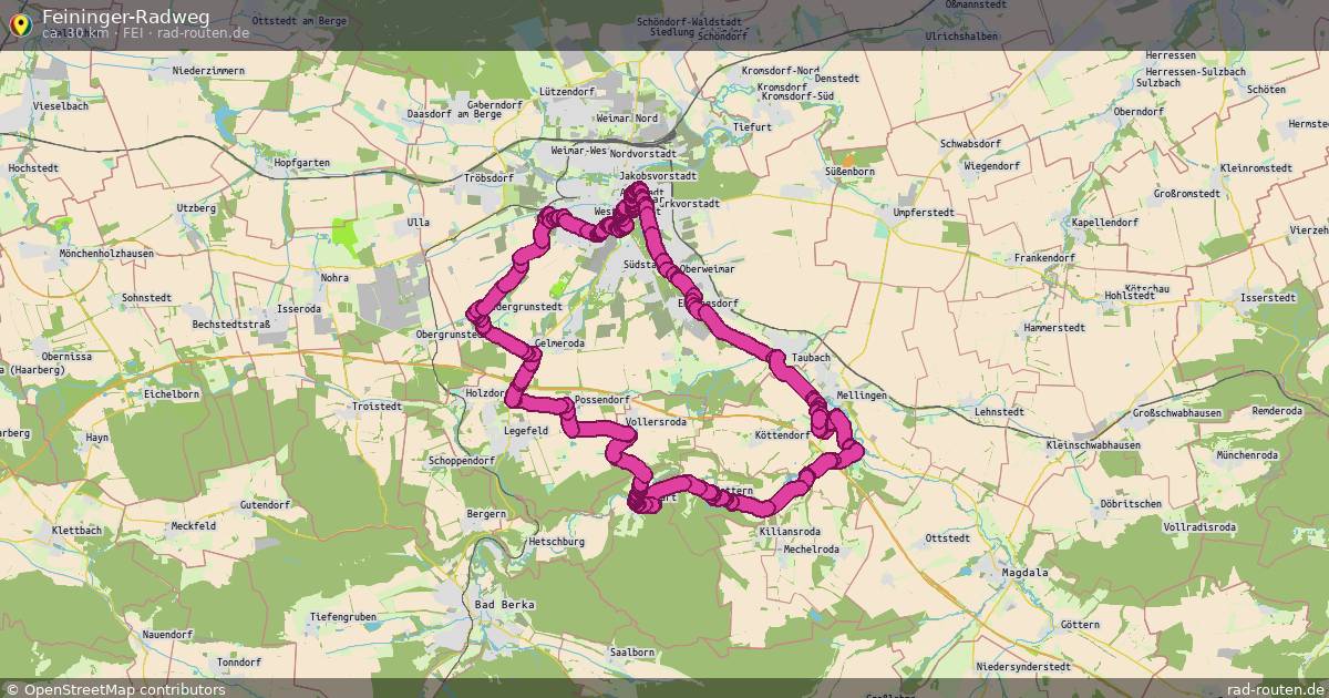 Feininger-Radweg (FEI) – Fernradroute auf Rad-Routen.de