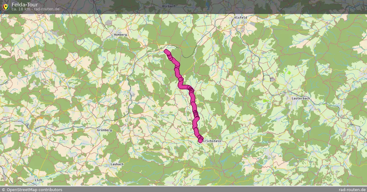 Felda-Tour – Fernradroute auf Rad-Routen.de