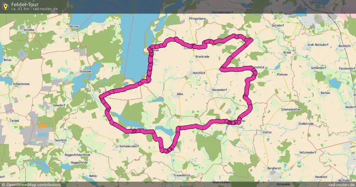 Felder-Tour – Fernradroute auf Rad-Routen.de