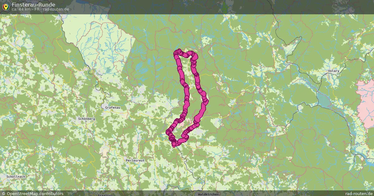Finsterau-Runde (FR) – Fernradroute auf Rad-Routen.de