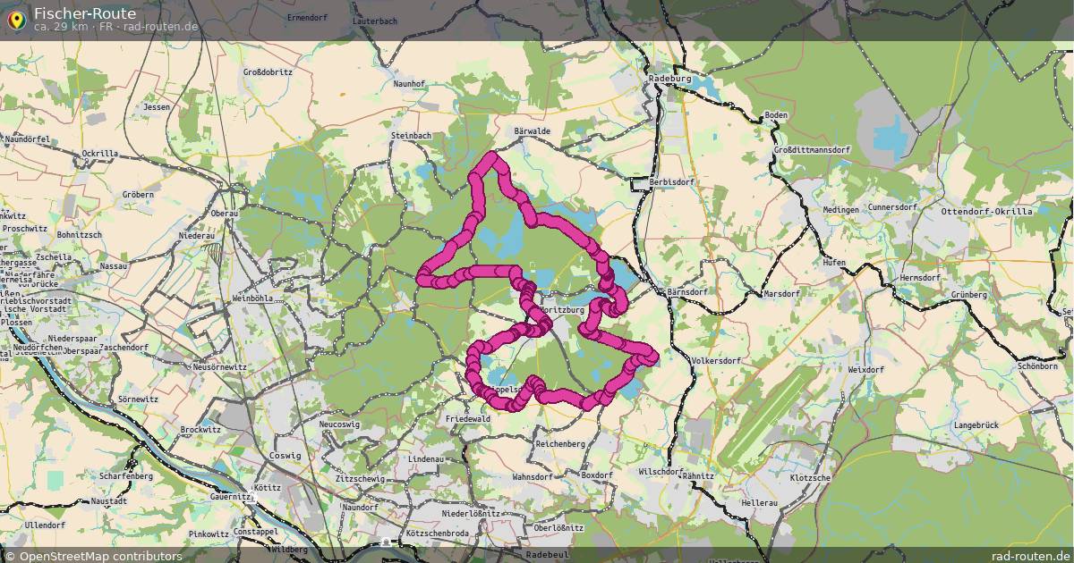 Fischer-Route (FR) – Fernradroute auf Rad-Routen.de