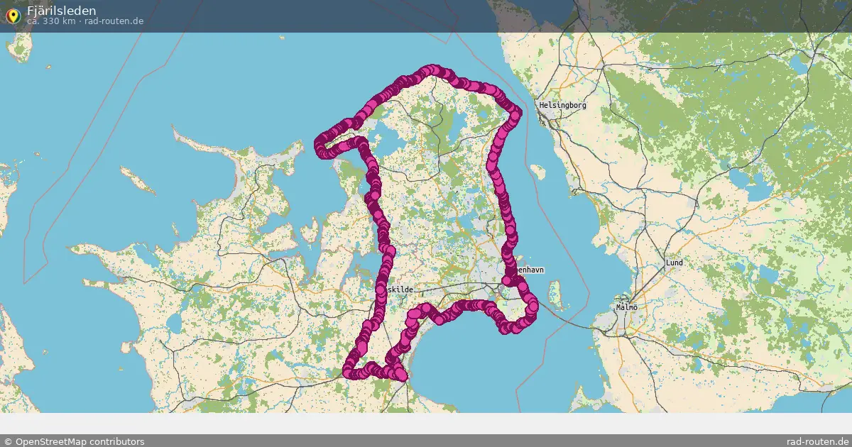 Fjärilsleden – Fernradroute auf Rad-Routen.de