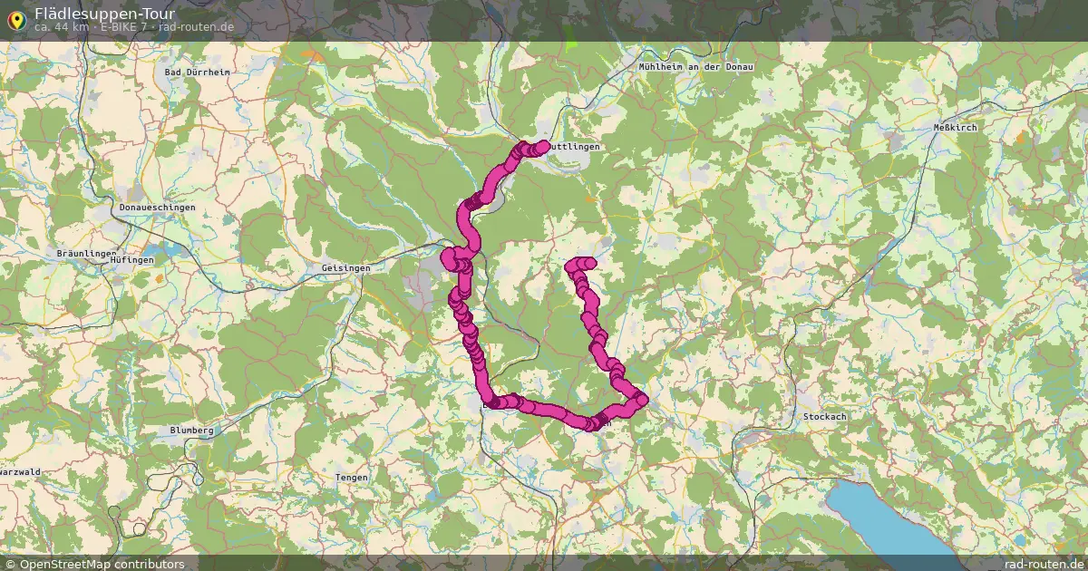 Flädlesuppen-Tour (E-Bike 7) – Fernradroute auf Rad-Routen.de