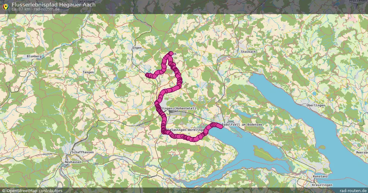 Flusserlebnispfad Hegauer Aach – Fernradroute auf Rad-Routen.de
