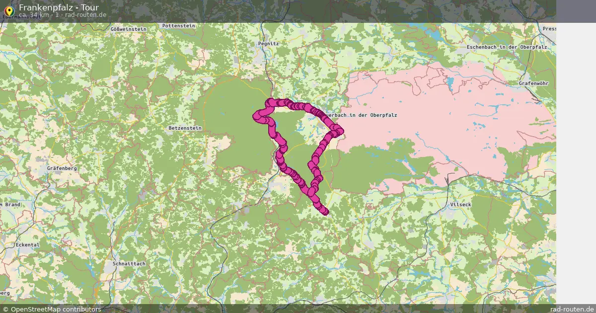 Frankenpfalz - Tour (1) – Fernradroute auf Rad-Routen.de