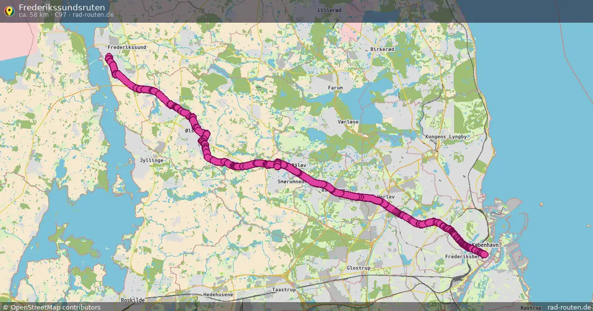 Frederikssundsruten (C97) – Fernradroute auf Rad-Routen.de