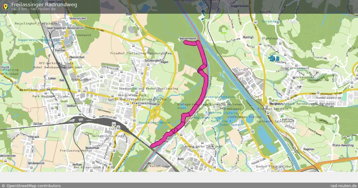 Freilassinger Radrundweg – Fernradroute auf Rad-Routen.de