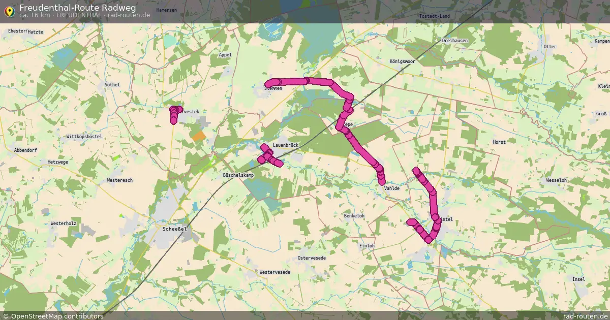 Freudenthal-Route Radweg (Freudenthal) – Fernradroute auf Rad-Routen.de