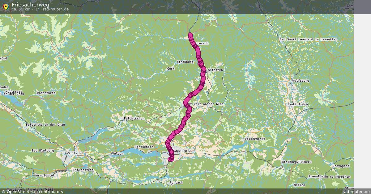 Friesacherweg (R7) – Fernradroute auf Rad-Routen.de