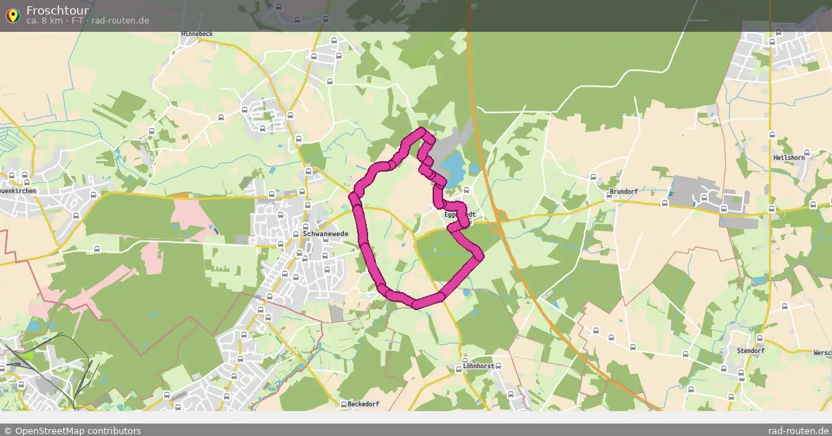 Froschtour (F-T) – Fernradroute auf Rad-Routen.de
