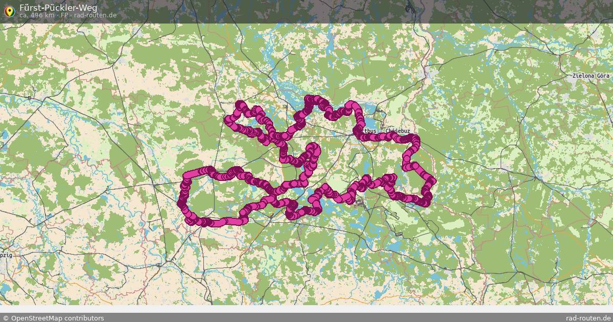 Fürst-Pückler-Weg (FP) – Fernradroute auf Rad-Routen.de