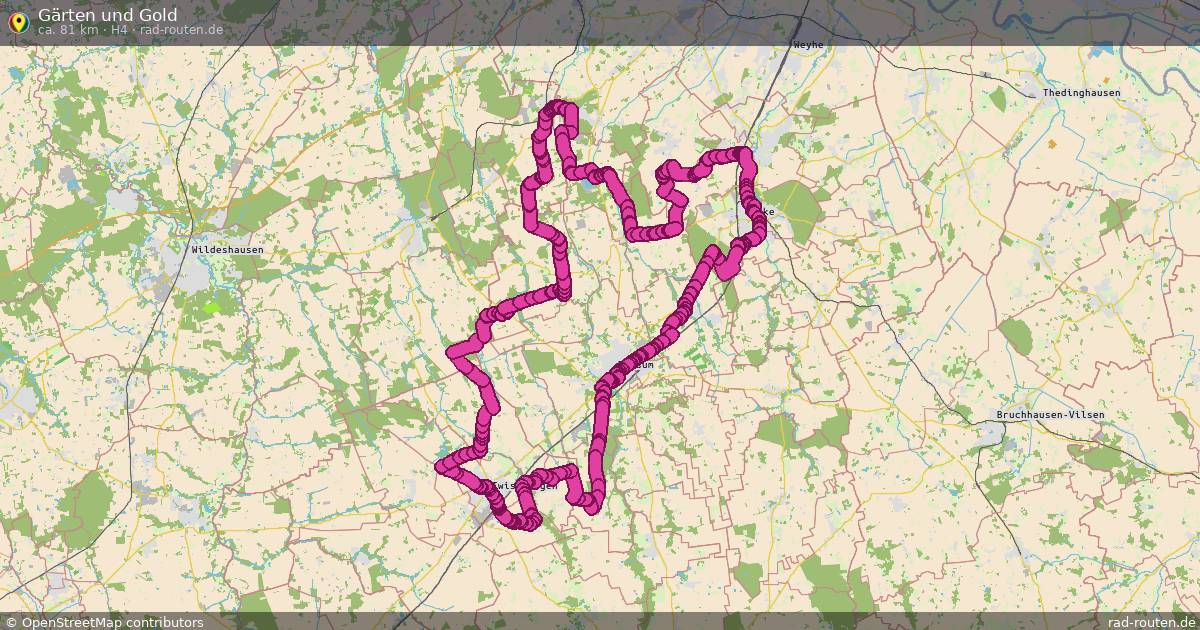 Gärten und Gold (H4) – Fernradroute auf Rad-Routen.de