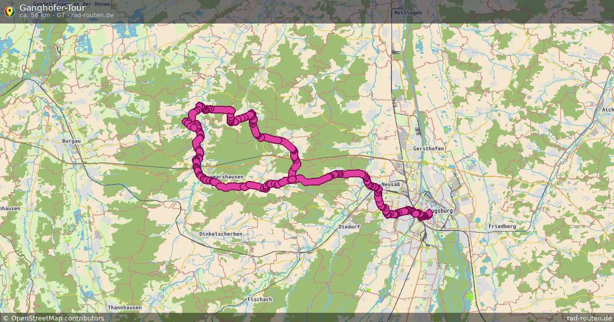 Ganghofer-Tour (GT) – Fernradroute auf Rad-Routen.de