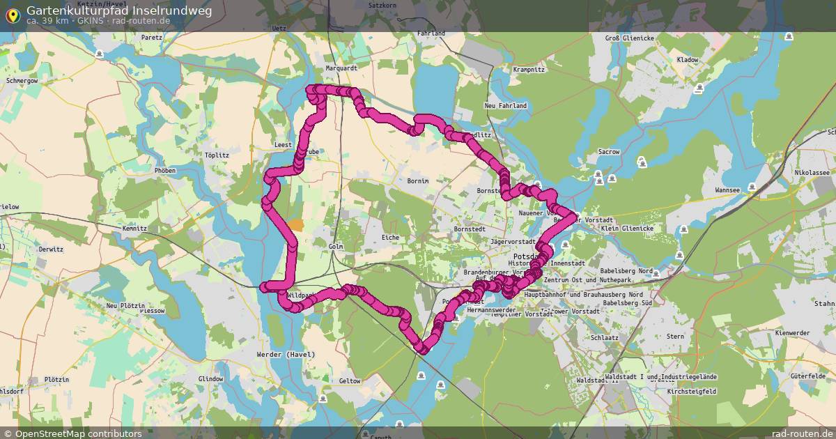 Gartenkulturpfad Inselrundweg (GkIns) – Fernradroute auf Rad-Routen.de