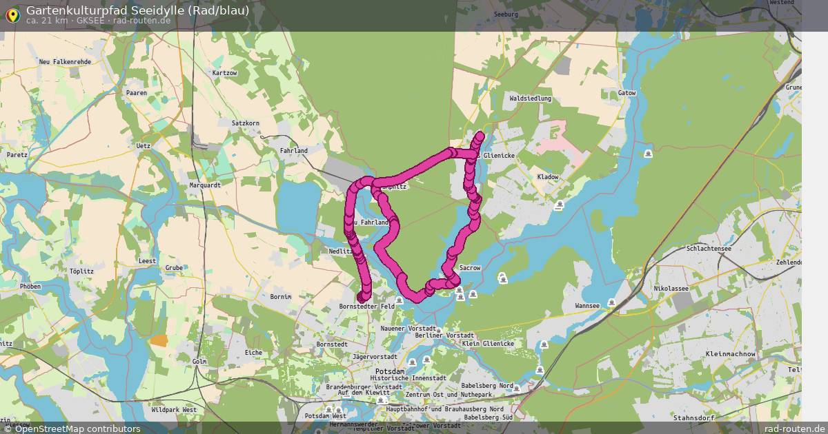 Gartenkulturpfad Seeidylle (Rad/blau) (GkSee) – Fernradroute auf Rad-Routen.de