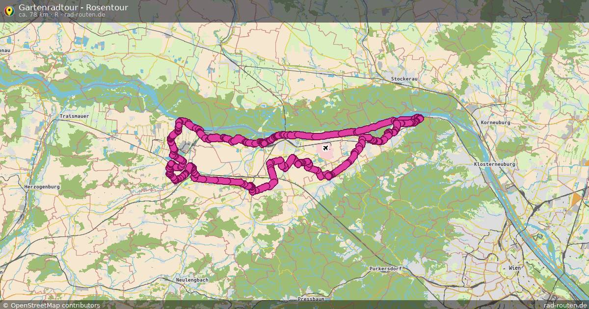 Gartenradtour - Rosentour (R) – Fernradroute auf Rad-Routen.de