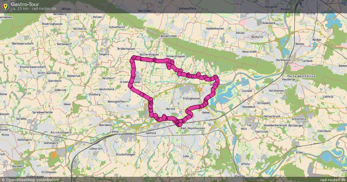 Gastro-Tour – Fernradroute auf Rad-Routen.de