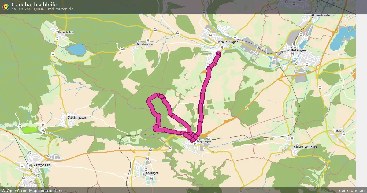 Gauchachschleife (QRD6) – Fernradroute auf Rad-Routen.de
