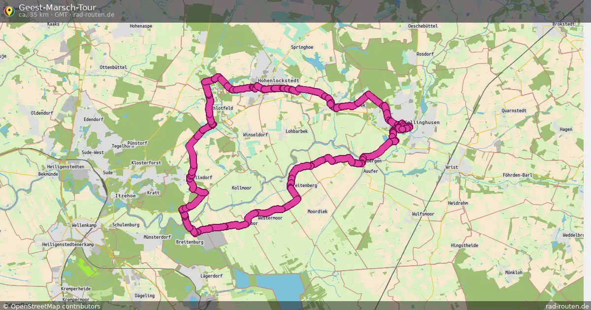 Geest-Marsch-Tour (GMT) – Fernradroute auf Rad-Routen.de
