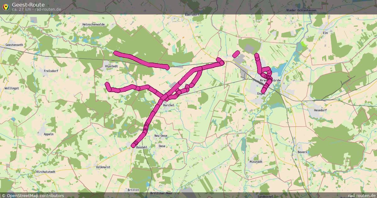 Geest-Route – Fernradroute auf Rad-Routen.de