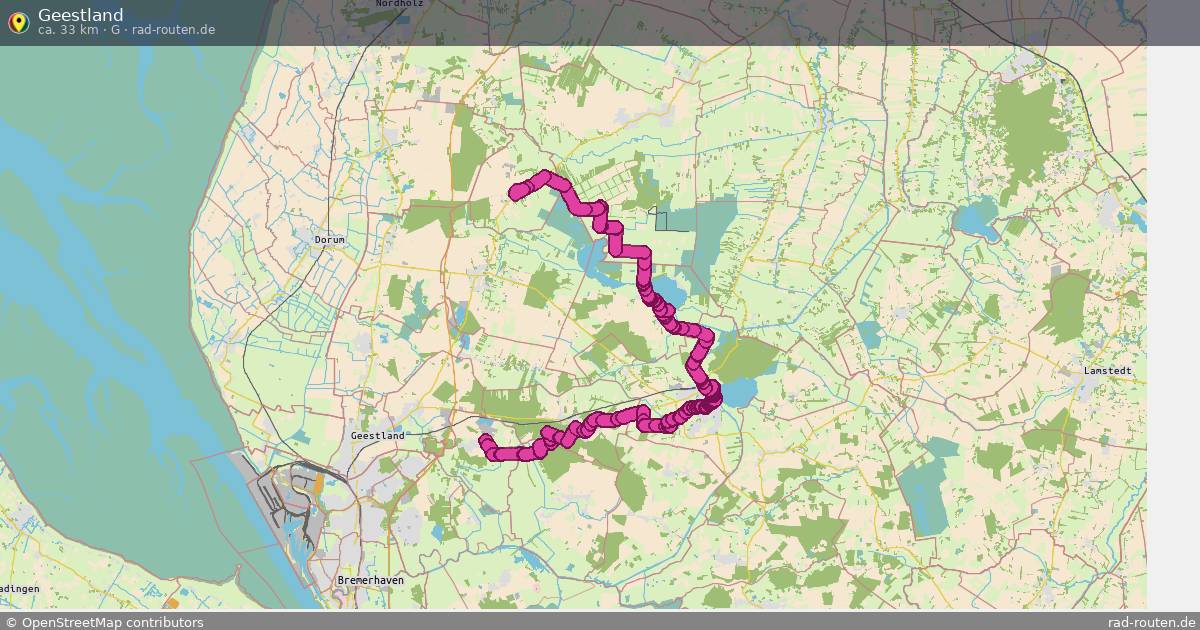 Geestland (G) – Fernradroute auf Rad-Routen.de