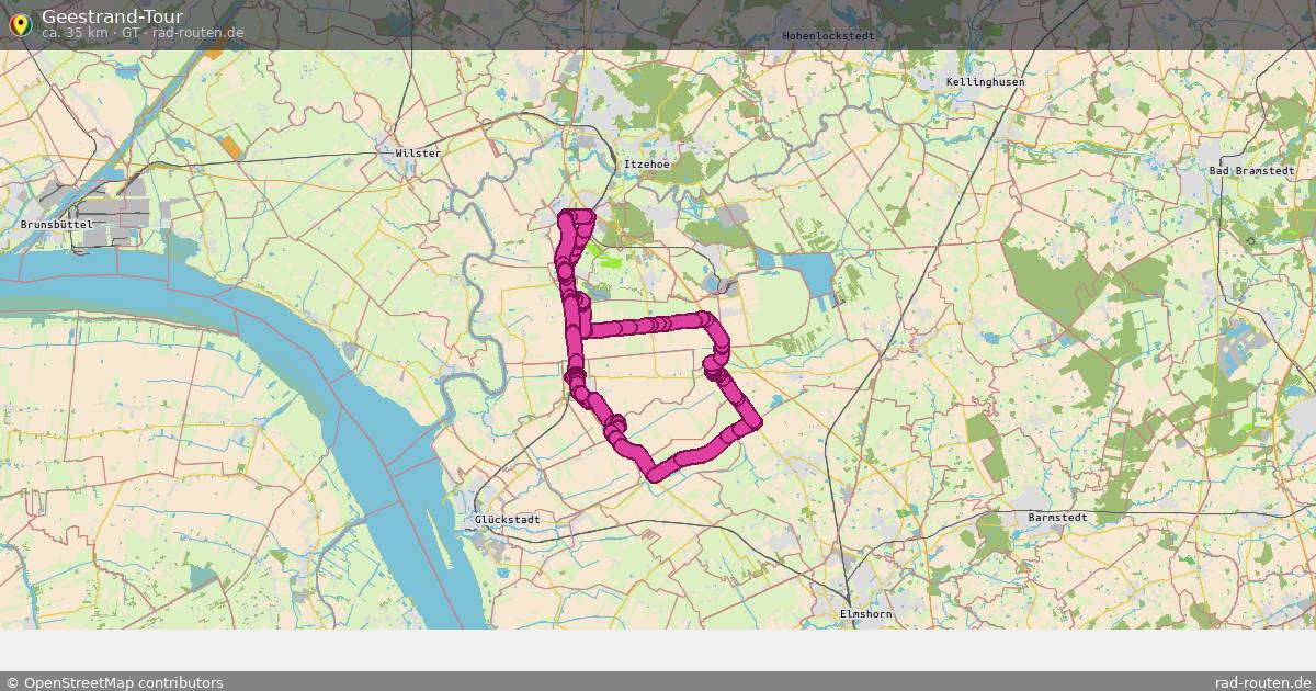 Geestrand-Tour (GT) – Fernradroute auf Rad-Routen.de