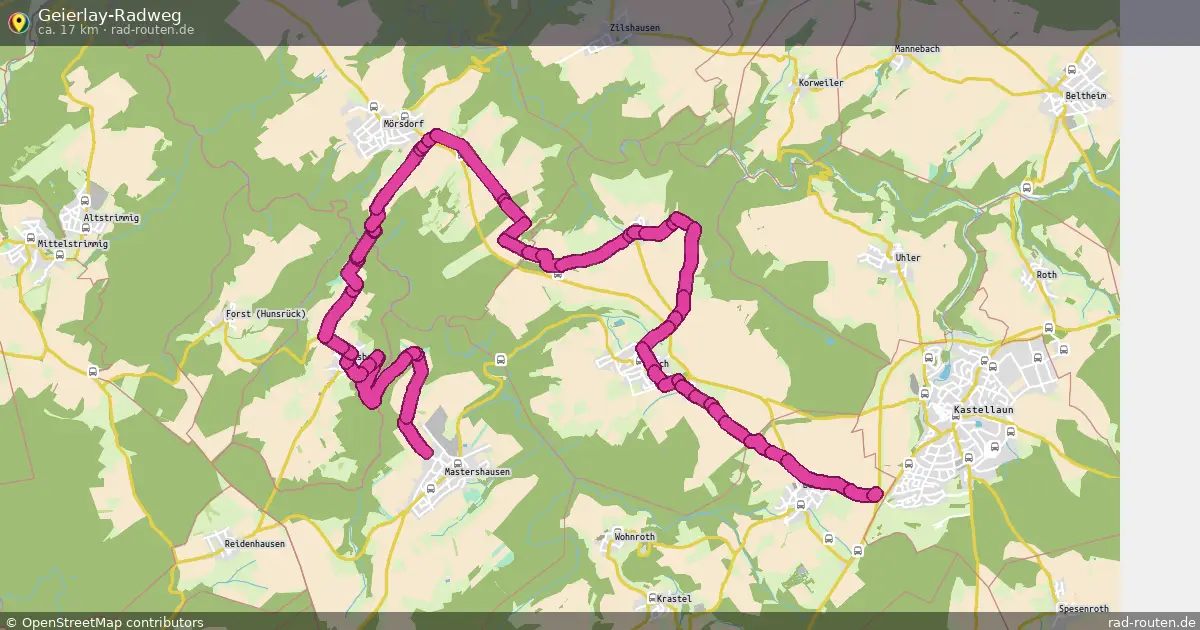 Geierlay-Radweg – Fernradroute auf Rad-Routen.de