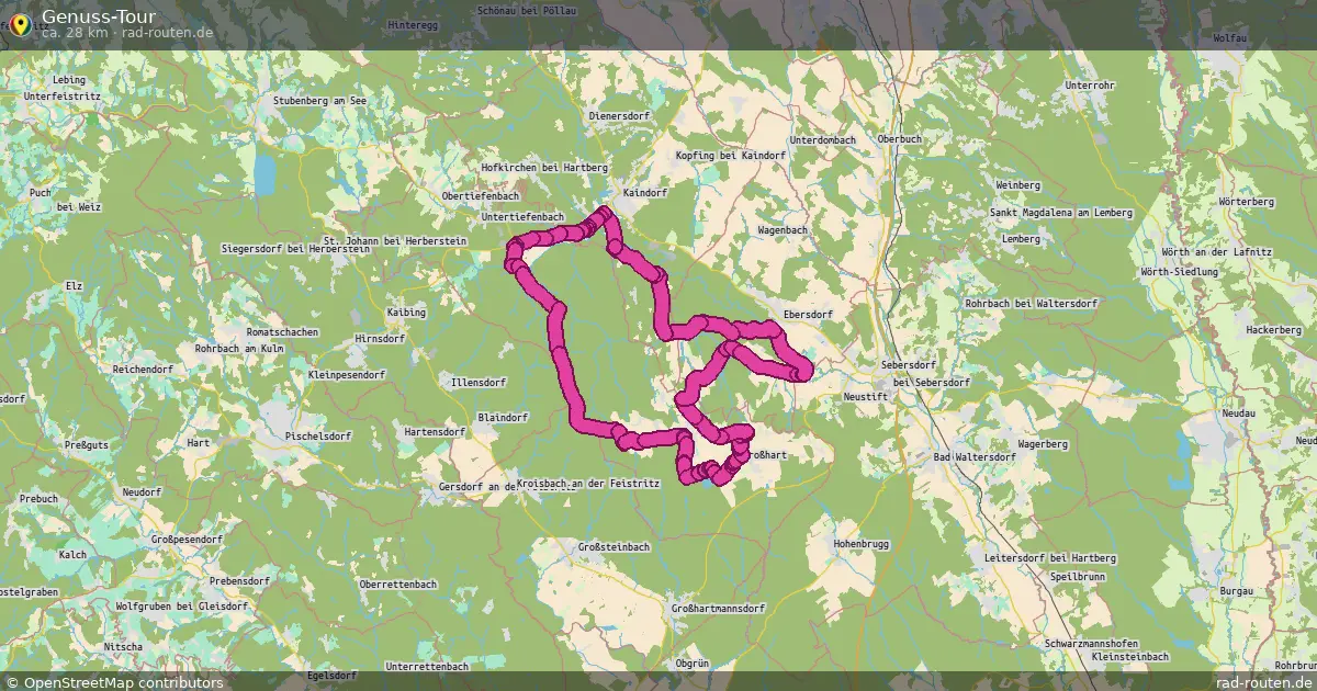 Genuss-Tour – Fernradroute auf Rad-Routen.de